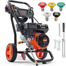 VEVOR Gas Pressure Washer Gas Powered Washer 3400 PSI 2.6 GPM 210cc 5 Nozzles 3400 PSI Black