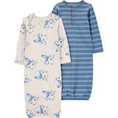 Carter's Baby Boys Sleeper Gowns, Pack of Blue