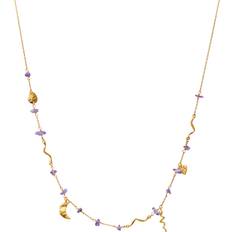 Maanesten Yolanda Necklace - Gold/Purple