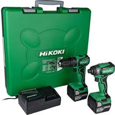 Hikoki KC18DDXJBZ Combi Drill & Impact Driver 18V 3 x 5.0Ah Liion Batteries