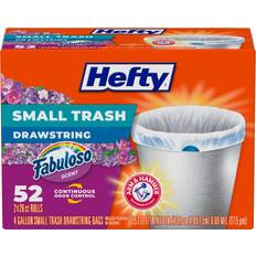 Hefty Small Trash Bags, Fabuloso Scent, 4 Gallon, 52 Count