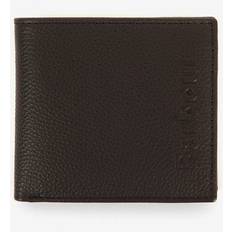 Barbour Debossed Leather Billfold Wallet - Brown