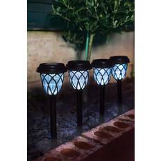 Solar Cells Ground Lighting Studio Gardenwize Pack Of 4 Solar Stake Ground Lighting