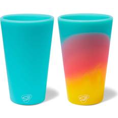 Silicone Beer Glasses Silicone 2 Pack Aurora Beer Glass