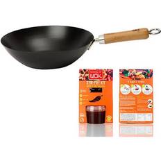 Induction Wok Pans School of Wok Star" Non-Stick Carbon