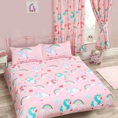 Pink Bed Set B&Q I Believe In Unicorns Double Duvet Cover And Pillowcase Set