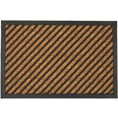 Nicola Spring Heavy Duty Door Mat Rubber Back Brown