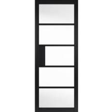 Black Interior Doors JB Kind Metro Clear Glazed Ladder Interior Door (x)