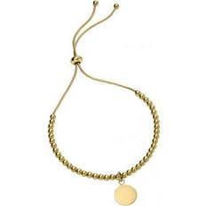 John Greed Signature Disc Charm Slider Bracelet - Gold