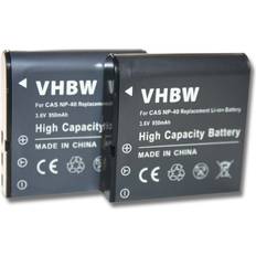 VHBW Battery for Casio Exilim EX Series 2 Pack