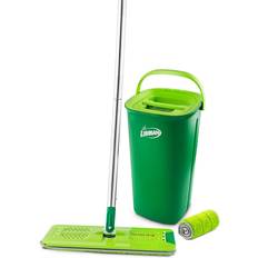 Libman Rinse 'N Wring Microfiber Flat Mop and Bucket System with Extra Refill