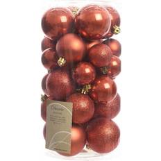 Decoris Autumn Baubles Shatterproof Glitter Christmas Tree Ornament