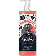 Bugalugs Flea and tick dog shampoo on smelly puppies&dogs contains