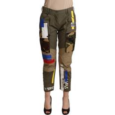 Cargo Trousers - XXXS Dolce & Gabbana Green Military Cargo Trouser Cotton Pants IT40