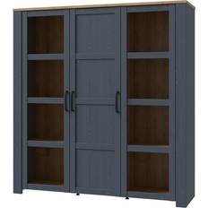 Doors Storage Cabinets Furniture To Go Bohol Large Display Riviera Oak/Navy Storage Cabinet