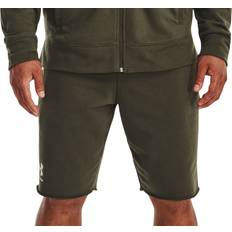 Under Armour Men's Rival Terry Shorts - Marine OD Green/ Onyx White