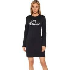 Love Moschino Black Cotton Dress IT44