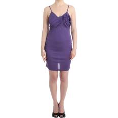 John Galliano Purple jersey dress IT38