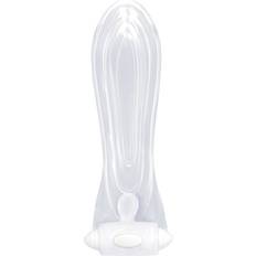 Icon Brands Vibrating Sextenders Contoured: Vibro-Penishülle, transparent