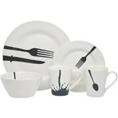 Black Dinner Sets Godinger 64062 Dinner Set 16