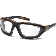 Carhartt Eye Protections Carhartt Pyramex Safety Products Llc CHB410DTP Clear Lens With Black & Tan Glasses