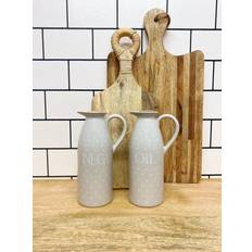 Grey Oil- & Vinegar Dispensers Geko Set Of Two Heart And Pourers Oil- & Vinegar Dispenser