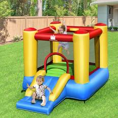 Goplus Kids' Inflatable Bounce House with Slide Without Blower