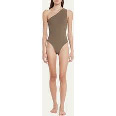 Toteme Khaki Twist One-Piece Swimsuit 601 FADED OLIVE