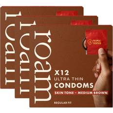 Roam Skin Tone Condoms Medium Brown 12x Pack