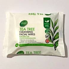 Pure 6 tea tree deep face cleansing makeup removal facial wipes pack