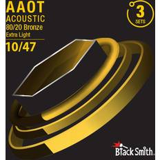 BlackSmith AAOT coated 80/20 Bronze Saiten für Akustikgitarre, 010-047 3 PAK
