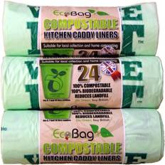 Stax Pack Of 24 Compostable Caddy Liners Bin Eco 10L