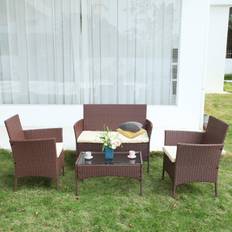 Bigzzia 4 Garden Outdoor Lounge Set