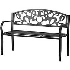 Metal Canopy Porch Swings OutSunny 2 Seater Garden Porch