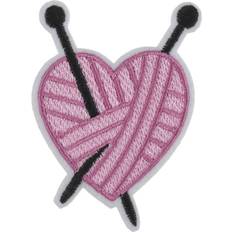 Patches & Appliqués Trimits Yarn Heart Iron-On Patch