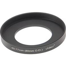 VHBW Matte box filter adapter step up ring 49-77mm 80mm o.d schwarz