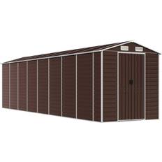 vidaXL Shed Brown Galvanised Steel (Building Area )