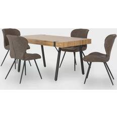 Faux Leathers Tables SECONIQUE Treviso & Quebec Dining Table