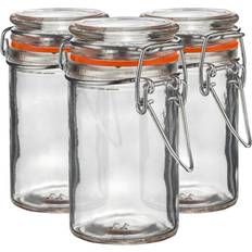 Orange Kitchen Containers Argon Tableware Jars 70ml Seal Pack Kitchen Container