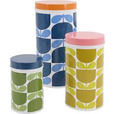 Orla Kiely Kitchen Containers Orla Kiely Block Flower Set Kitchen Container 3pcs