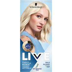 Blonde Bleach Schwarzkopf LIVE Powder Bleach Bold Blonde 00P wilko