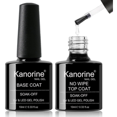 Branded Kanorine UV LED Soak Off Gel Nail Polish Top Coat Base Coat Wipe