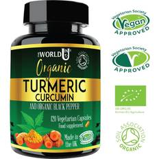 Ultra Organic turmeric curcumin 500mg & organic black pepper 120