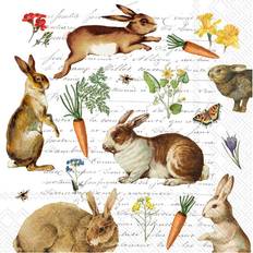 Ihr Easter Hare Hunt Printed Lunch Paper Napkins 20-Pack Disposable 3-Ply