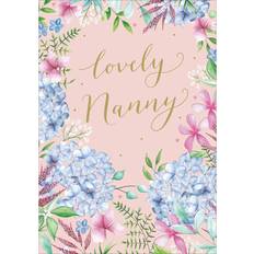 Woodmansterne Flowers Lovely Nanny Birthday Card