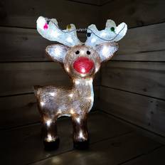 Kaemingk Acrylic Reindeer With String Cool Christmas Lamp