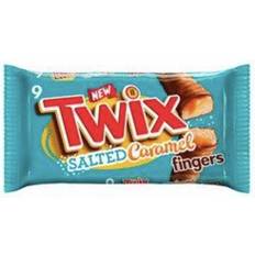 Twix Salted Caramel & Milk Chocolate Fingers Biscuit Snack Bars Multipack, 20g