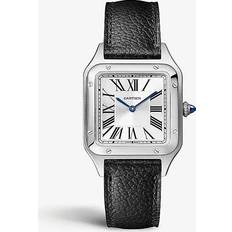 Cartier Men Watches Cartier CRWSSA0023 Santos-Dumont Small Model Stainless-steel and Leather