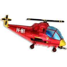 Toyland 37 Inch Red Helicopter Shaped Foil Balloon
