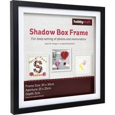 Hobbycraft Black Shadow Box 30x30cm Photo Frame